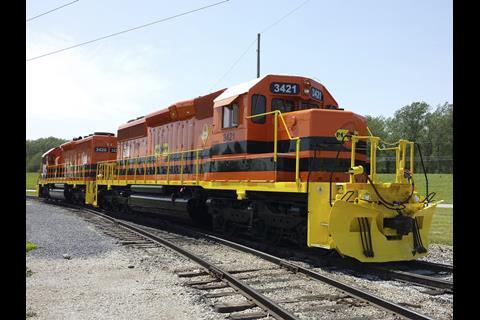 Genesee & Wyoming locomotive.